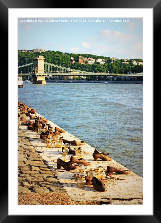 Shoes on the Danube Framed Mounted Print by Dan Davidson