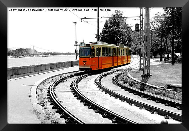 Budapest villamoshálózata Framed Print by Dan Davidson