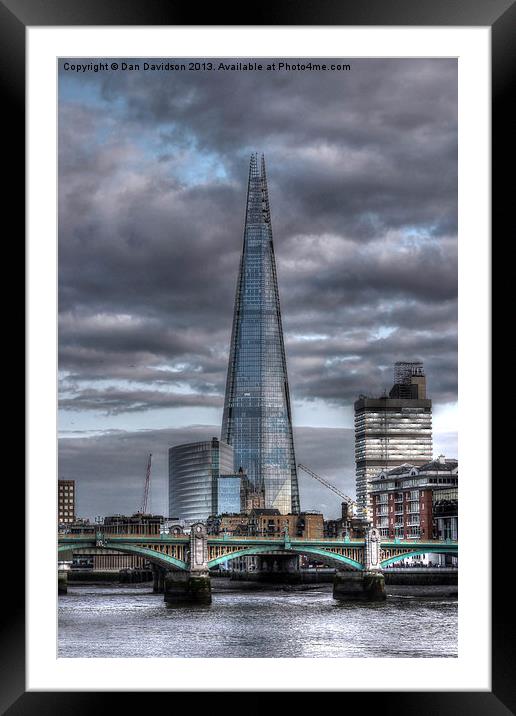 The Shard of Glass Framed Mounted Print by Dan Davidson