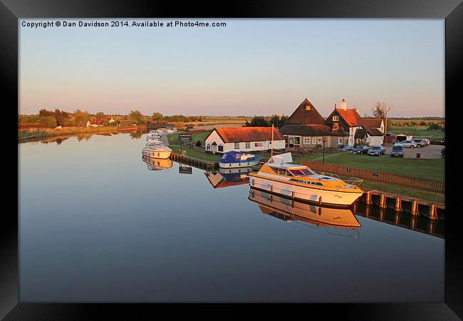 The Bridge Inn Acle Framed Print by Dan Davidson