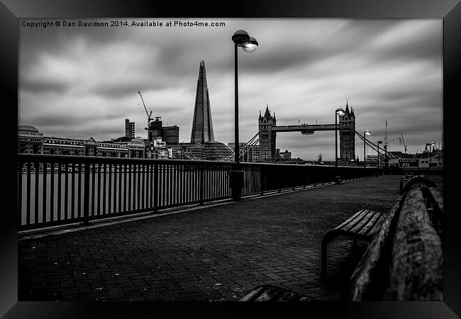  Tower Bridge and Shard  Framed Print by Dan Davidson