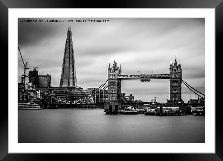  Thames from Wapping Framed Mounted Print by Dan Davidson