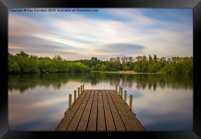  Tongwell Lake Tranquility Framed Print by Dan Davidson