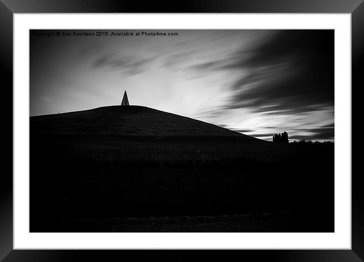  Light Pyramid Silhouette Framed Mounted Print by Dan Davidson