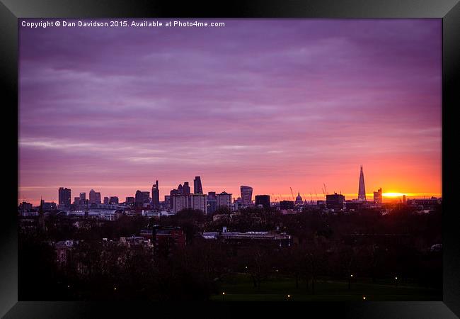 Sleepy City Framed Print by Dan Davidson