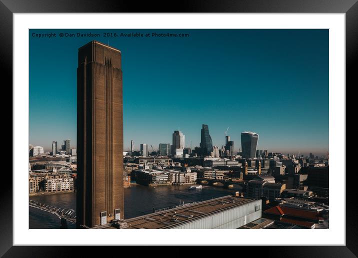 London City Blues Framed Mounted Print by Dan Davidson