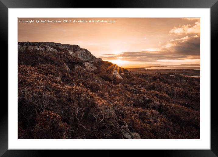 Sunrise on Anglesey Framed Mounted Print by Dan Davidson