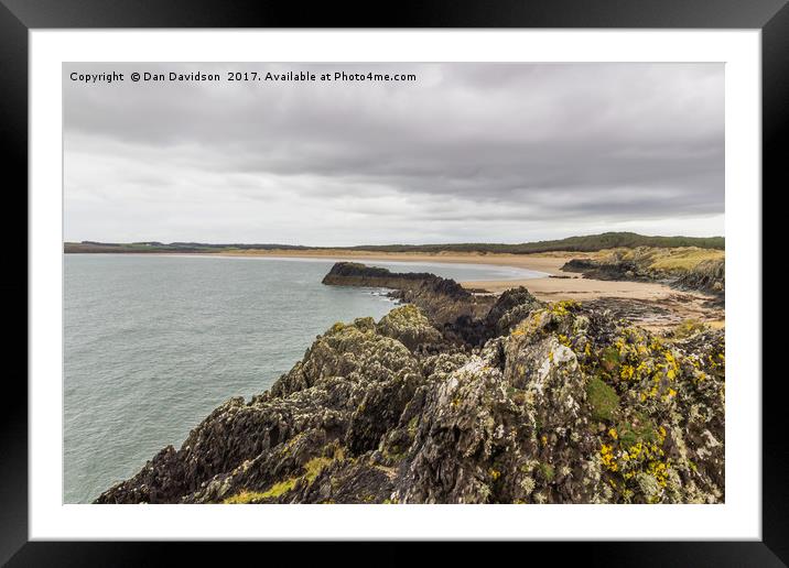 Anglesey Beachscape Framed Mounted Print by Dan Davidson