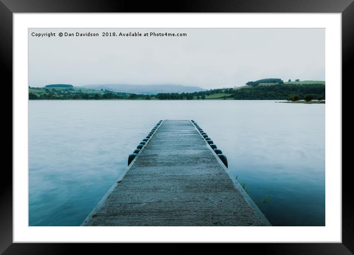 Llangower Launch Point Framed Mounted Print by Dan Davidson