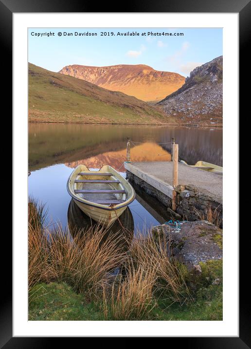 Llyn Y Dywarchen Framed Mounted Print by Dan Davidson