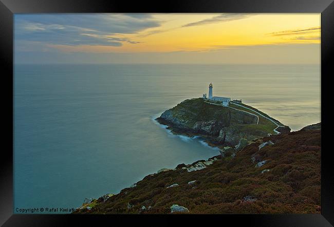 Lighthouse South Stack Framed Print by R K Photography