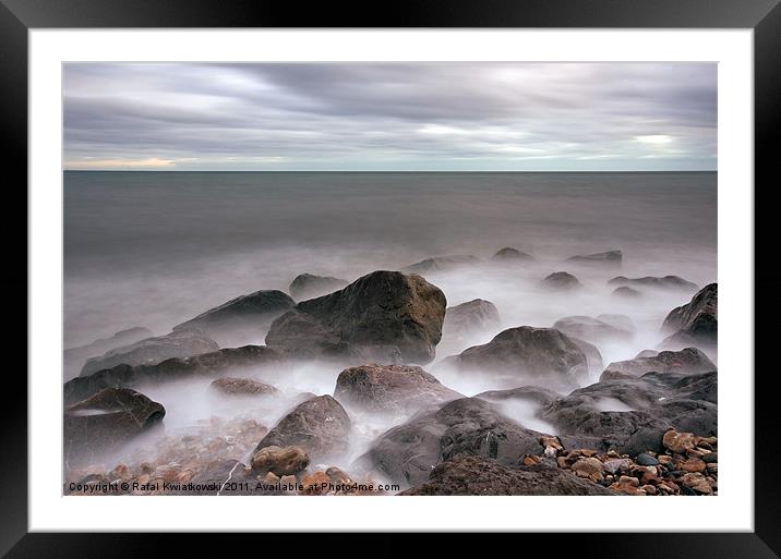 Lyme Bay Framed Mounted Print by R K Photography