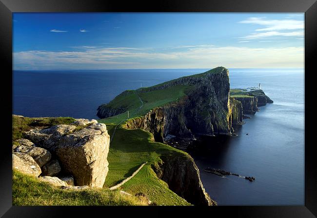 Neist Point Lighthouse Framed Print by R K Photography