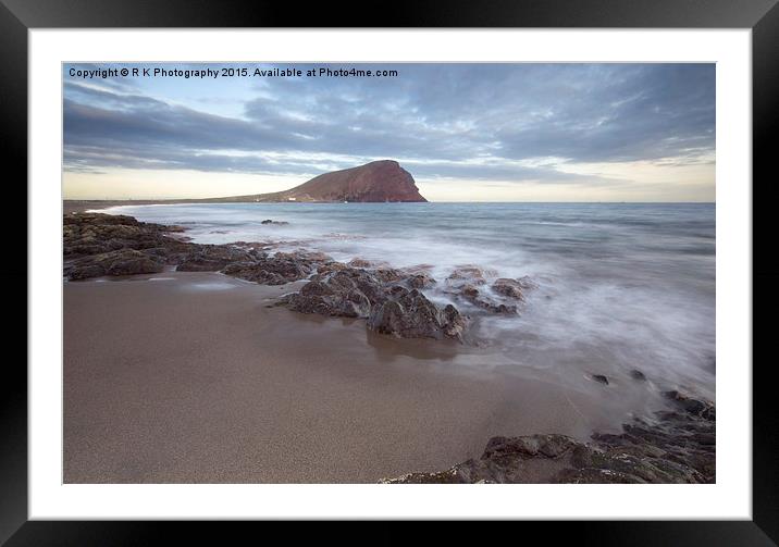  Tenerife La Tejita beach Framed Mounted Print by R K Photography