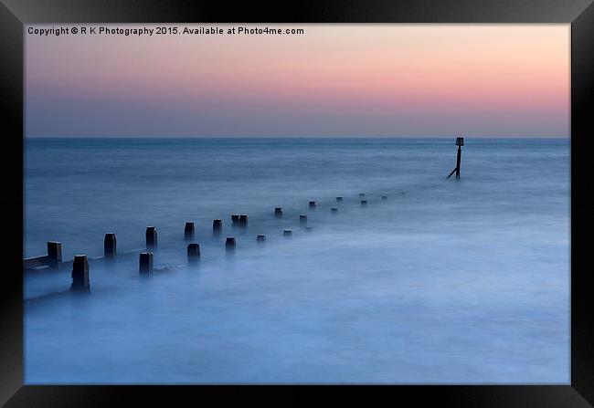  Overstrand sunrise Framed Print by R K Photography