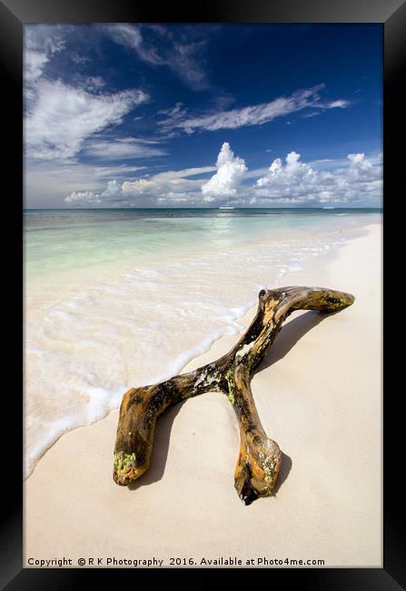  Saona Beach Framed Print by R K Photography