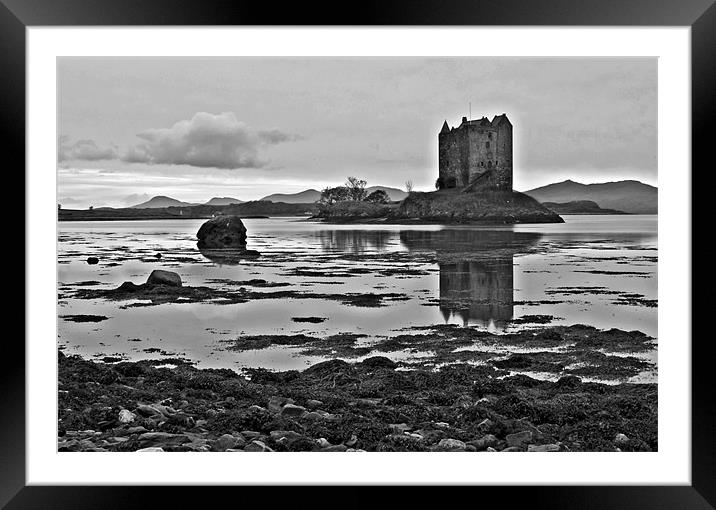 Stalker Castle Framed Mounted Print by R K Photography