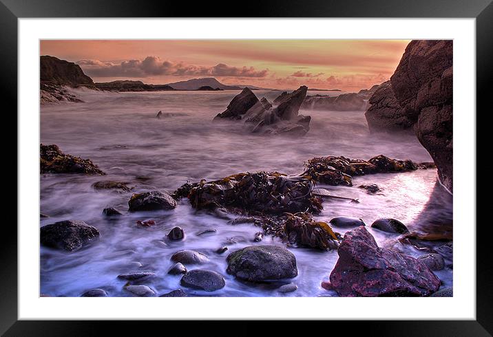 evening susnset Framed Mounted Print by R K Photography