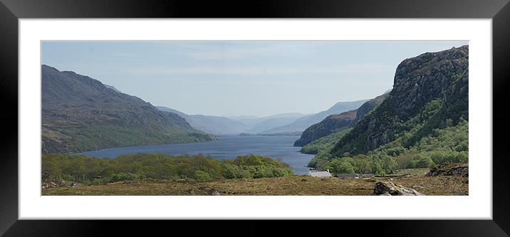 Looking Down Loch Maree, Highlands of Scotland Framed Mounted Print by Jenny Brogden