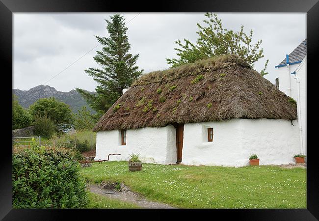 Old croft in Plockton Framed Print by Jenny Brogden