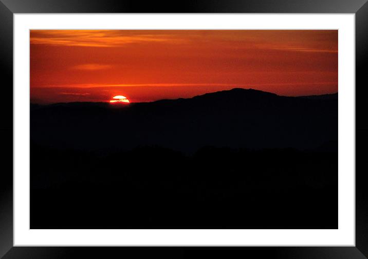 sunset from pws Framed Mounted Print by Kamal Joshi