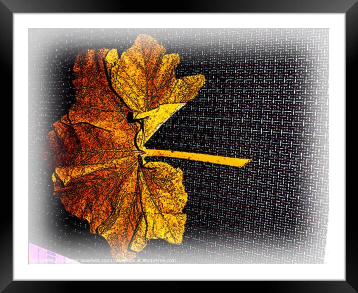 Leaf Fall Framed Mounted Print by Heather Goodwin