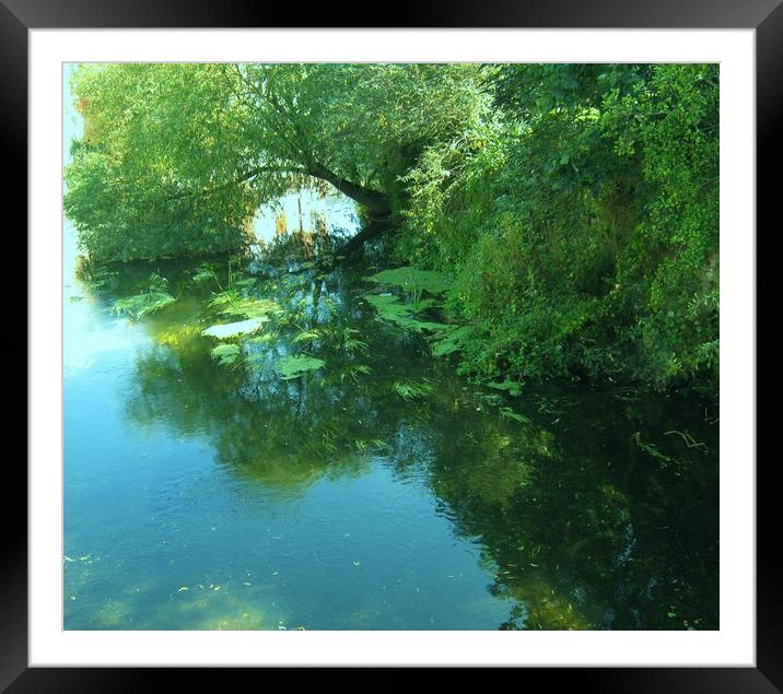 Emerald River. Framed Mounted Print by Heather Goodwin