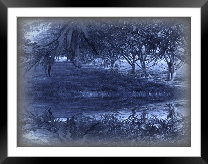 Misty Reflection. Framed Mounted Print by Heather Goodwin
