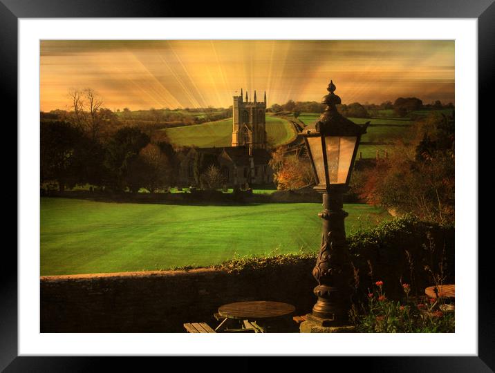When Evening Falls. Framed Mounted Print by Heather Goodwin