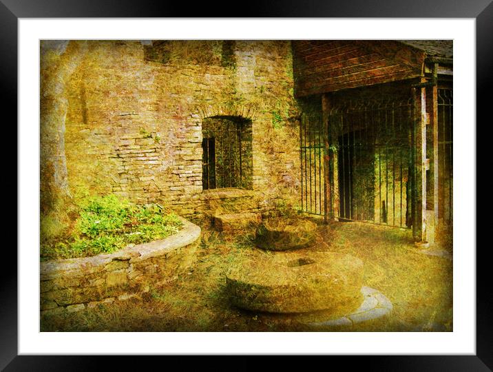 The Old Ruined Watermill. Framed Mounted Print by Heather Goodwin