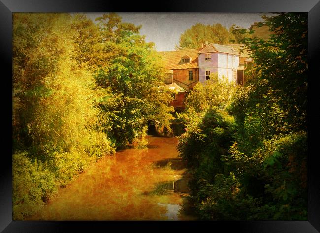 Frome Riverside. Framed Print by Heather Goodwin
