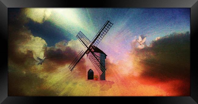  In the Windmills of Your Mind. (Pic 1.) Framed Print by Heather Goodwin