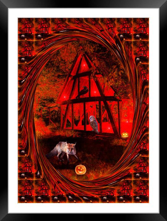  The Halloween Party (Two). Framed Mounted Print by Heather Goodwin