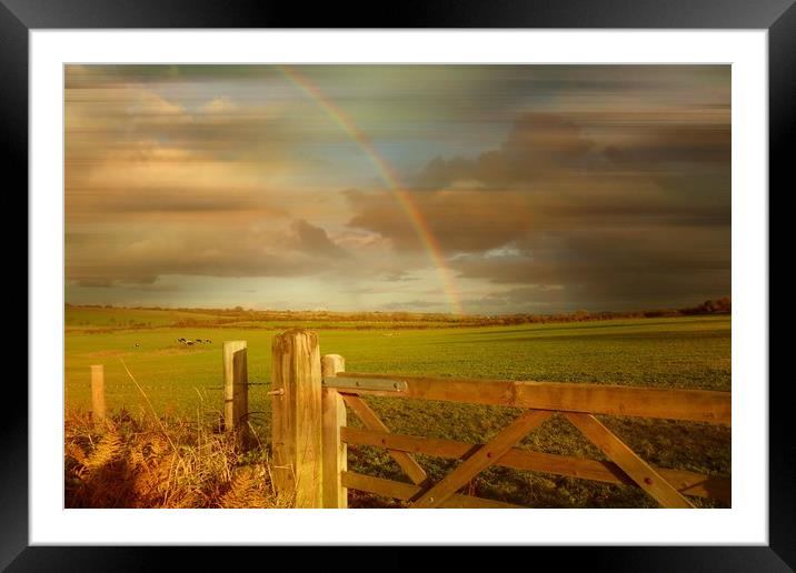  Rainbow's End. Framed Mounted Print by Heather Goodwin