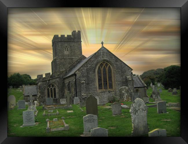 St. Mary's Chruch, Berrow. Framed Print by Heather Goodwin