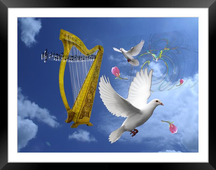 Sky Play. Framed Mounted Print by Heather Goodwin