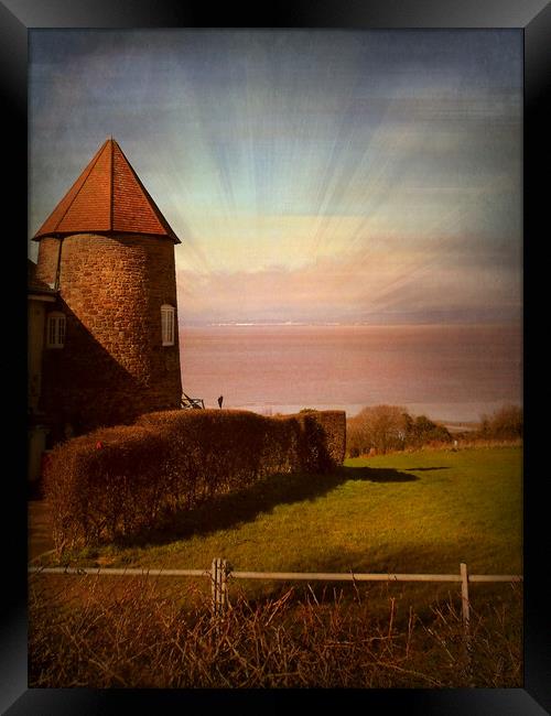 Across the Bristol Chanel. Framed Print by Heather Goodwin