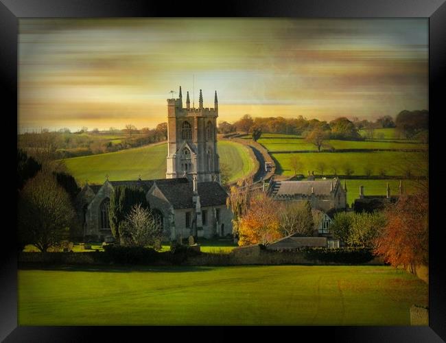 Norton St. Philip. Framed Print by Heather Goodwin