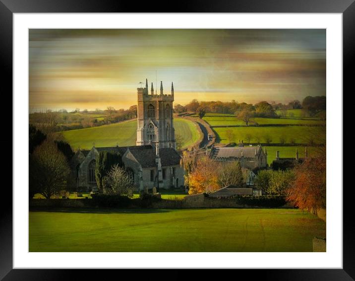 Norton St. Philip. Framed Mounted Print by Heather Goodwin