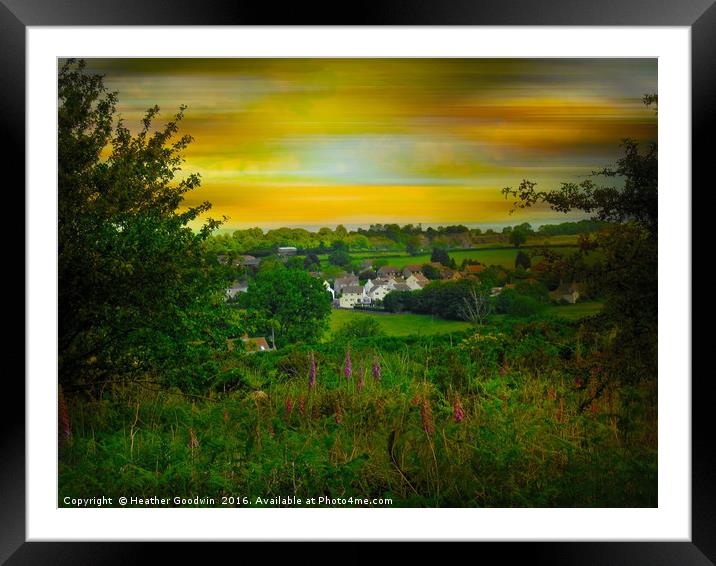 Felton Common. Framed Mounted Print by Heather Goodwin