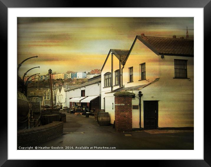 Old Custom's Houses - Bristol. Framed Mounted Print by Heather Goodwin