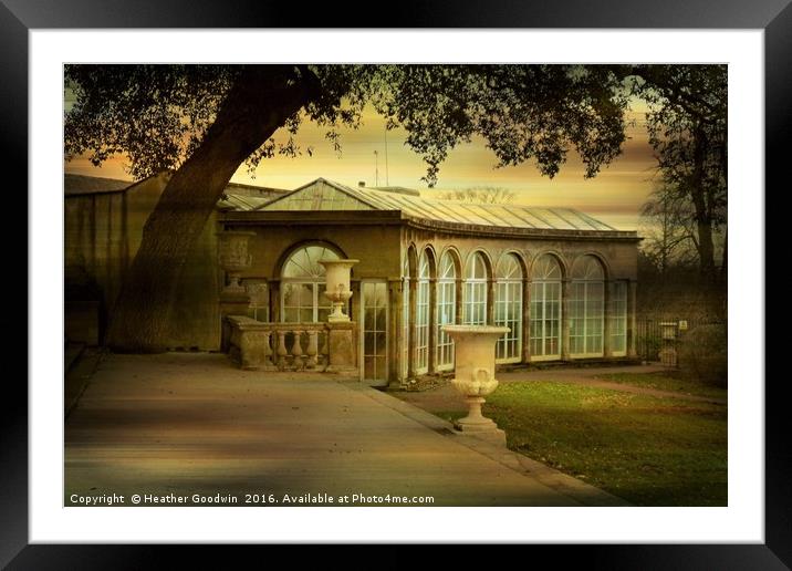 Blaise Orangery Framed Mounted Print by Heather Goodwin