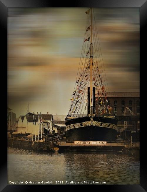The S.S. Great Britain, Bristol. Framed Print by Heather Goodwin