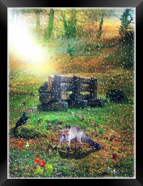 The Winter Picnic. Framed Print by Heather Goodwin