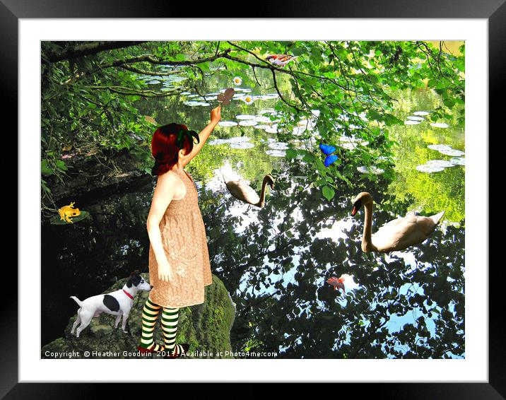 Friendship. Framed Mounted Print by Heather Goodwin