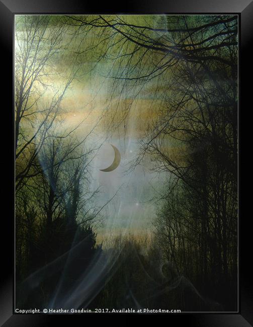 Poacher's Moon Framed Print by Heather Goodwin
