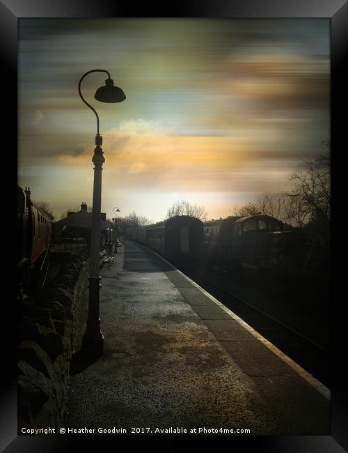Bitton Railway Station, Somerset. Framed Print by Heather Goodwin