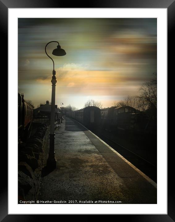 Bitton Railway Station, Somerset. Framed Mounted Print by Heather Goodwin
