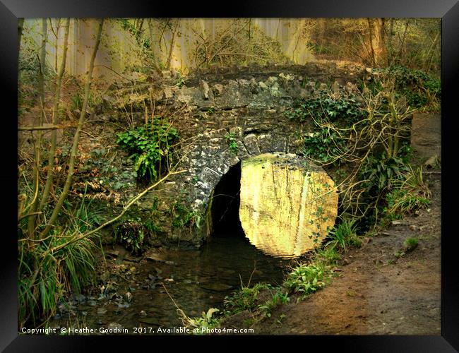 The Lost Bridge. Framed Print by Heather Goodwin