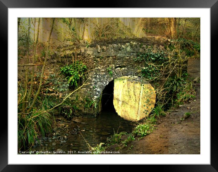 The Lost Bridge. Framed Mounted Print by Heather Goodwin